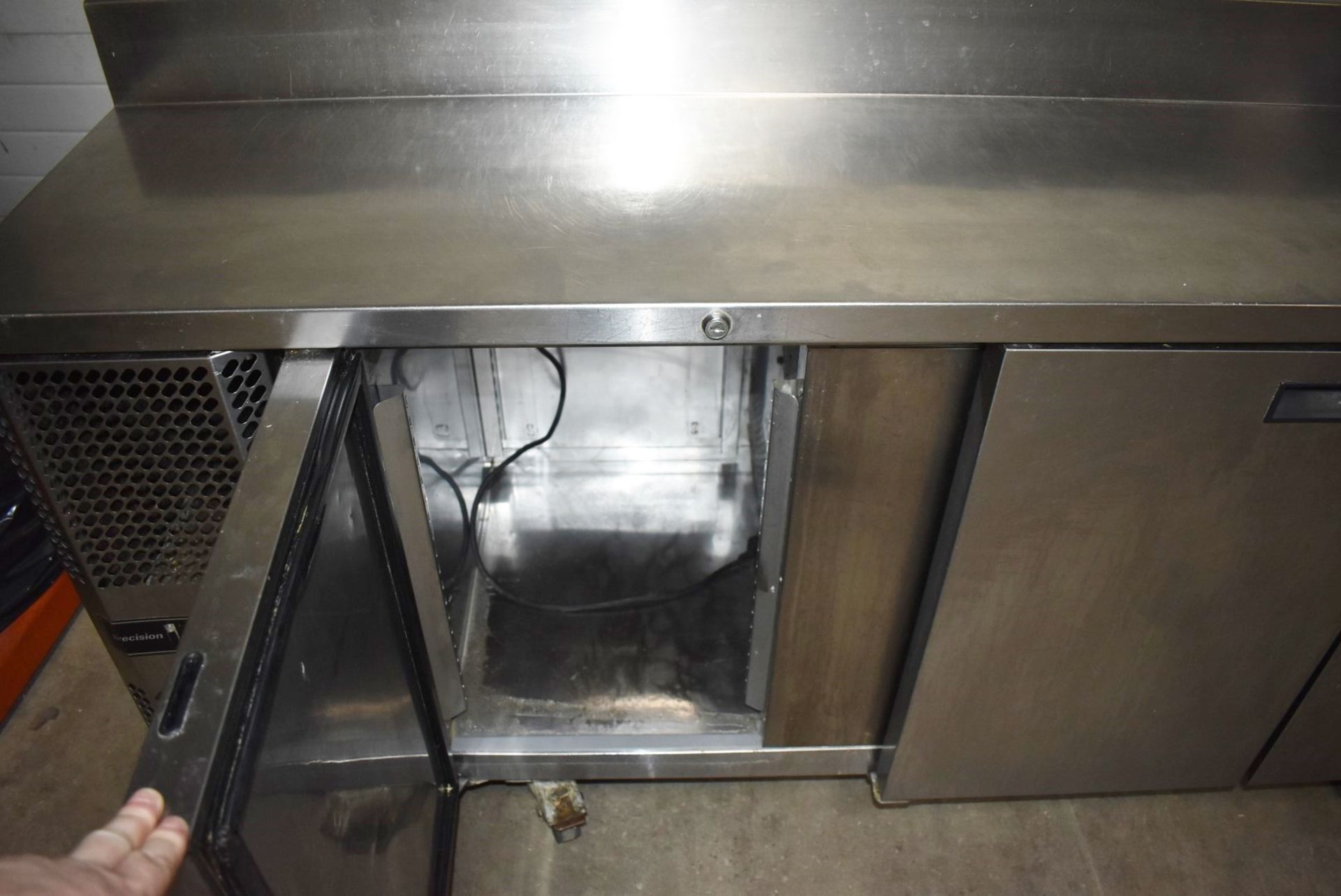 1 x Precision Three Door Countertop Refrigerator With Pizza / Salad Prep Topper and Stainless - Image 8 of 14