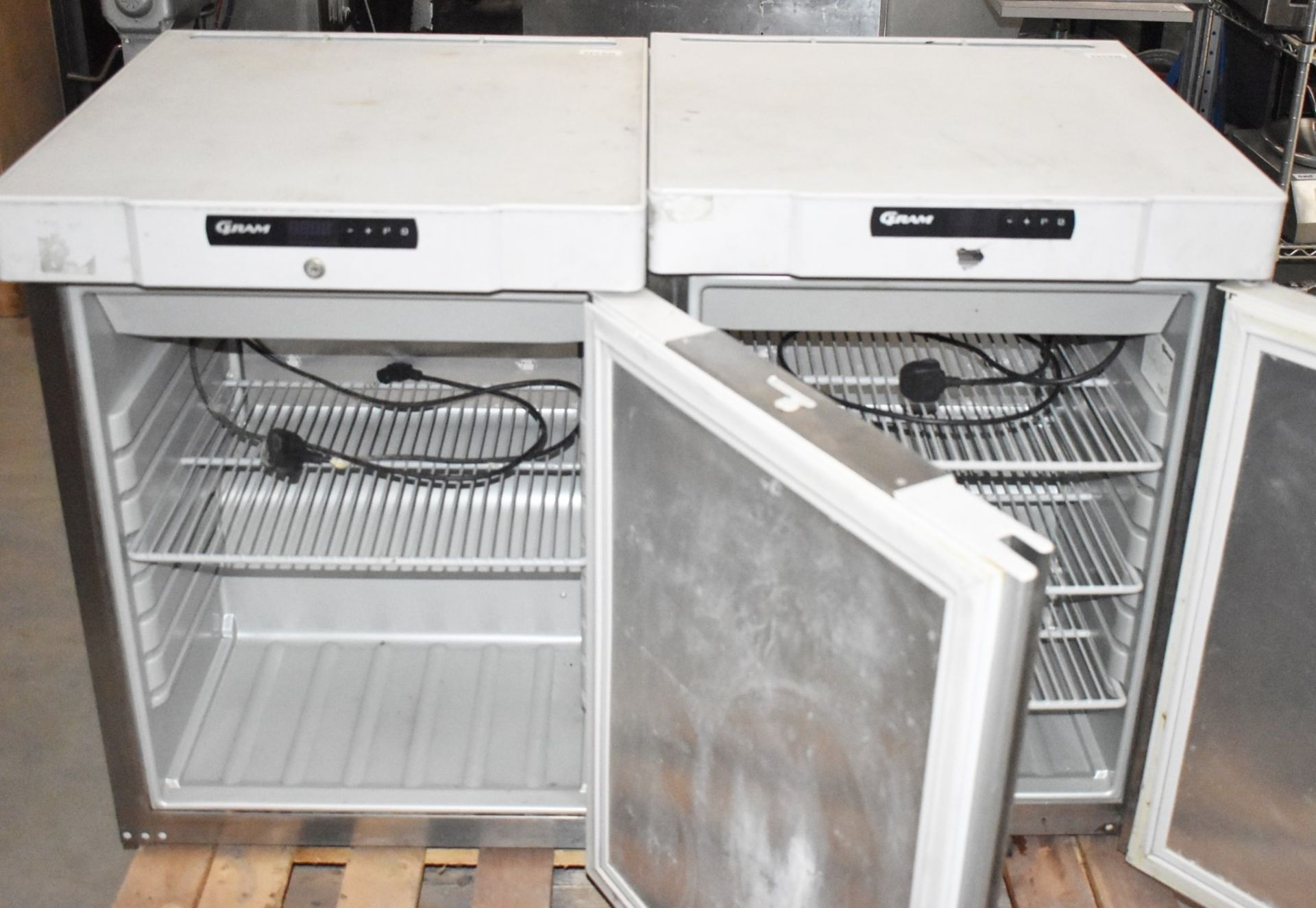 2 x Gram F 210 RG 3N 125 Ltr Undercounter Freezers - Recently Removed From a Restaurant - Image 7 of 8