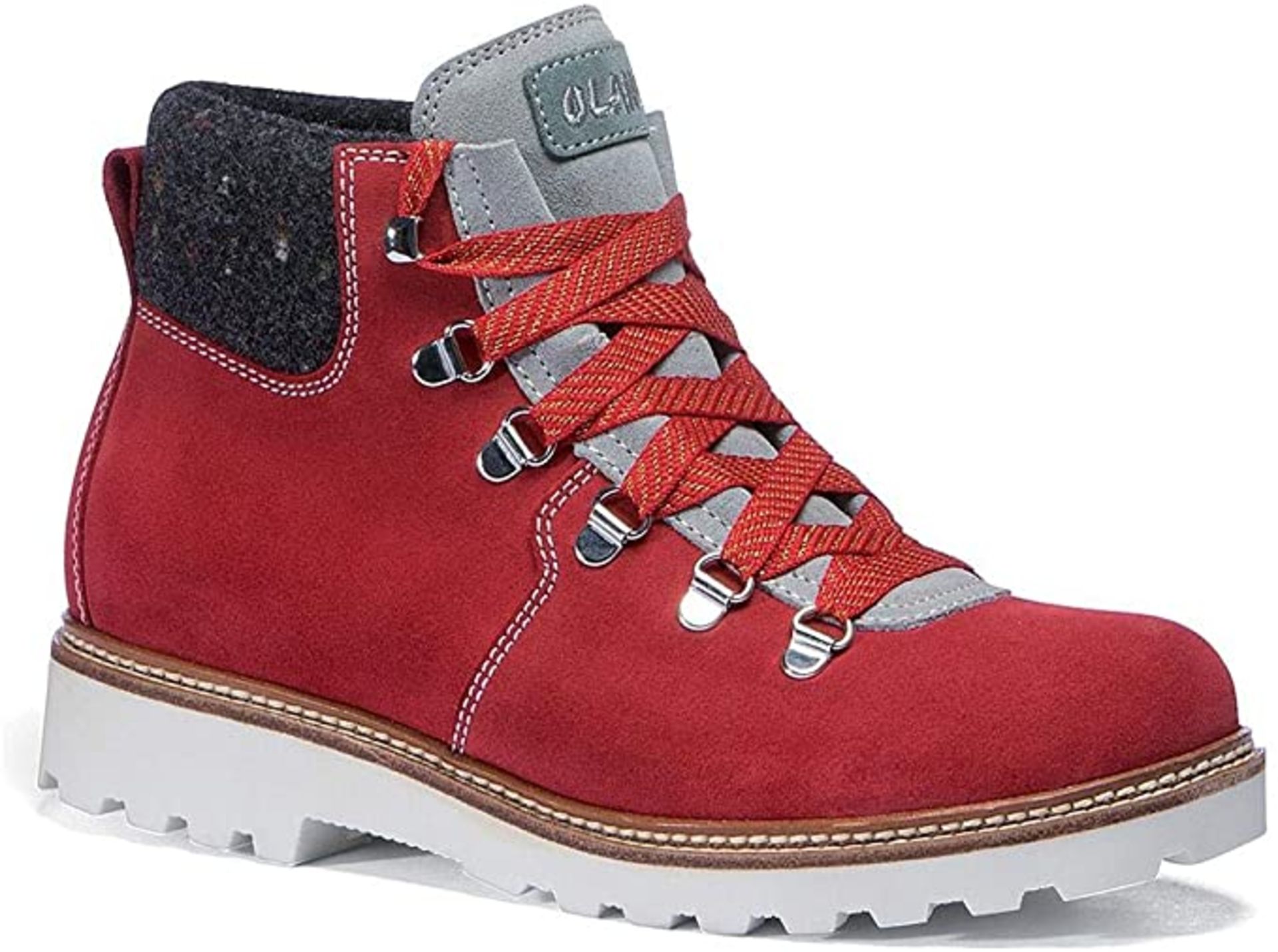 1 x Pair of Designer Olang Merano BTX 815 Rosso Women's Winter Boots - Euro Size 37 - Brand New - Image 3 of 4