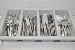 1 x Collection of Stainless Steel Cutlery Approximately 280 Items