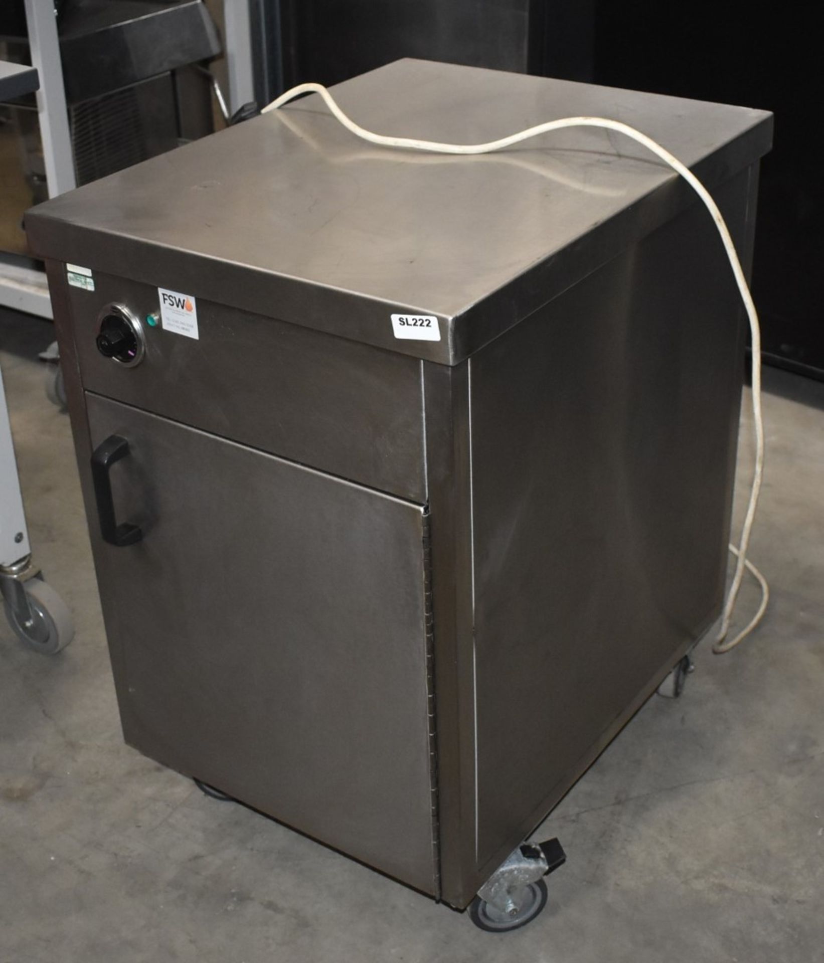 1 x Stainless Steel Warming / Holding Cabinet By Bridge Catering - 240v - With Prep Counter Top - - Image 6 of 8