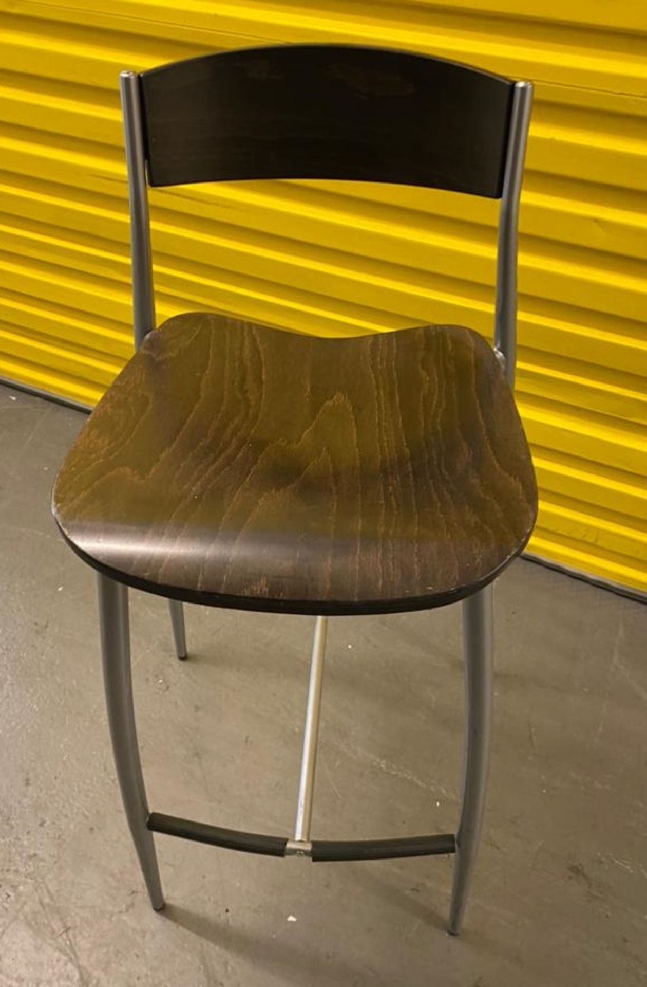 4 x Altek Bar Stools - Made in Italy - Supplied in Dark Wood - CL667 - Location: Brighton, Sussex,