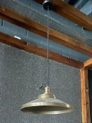 2 x Suspended Light Fittings With Brass Finish - CL674 - Location: Telford, TF3Collections:This item