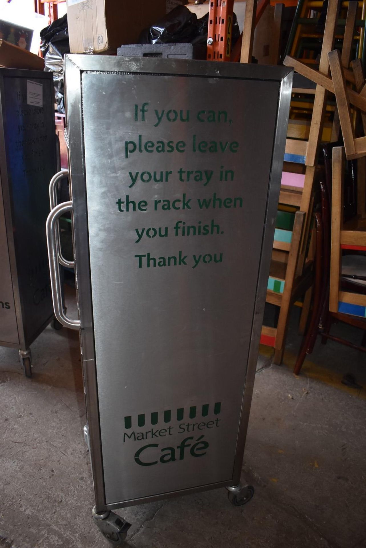 1 x Cafeteria Canteen Tray Stands With Approximately 80 x Food Trays - Recently Removed From Major S - Image 10 of 16