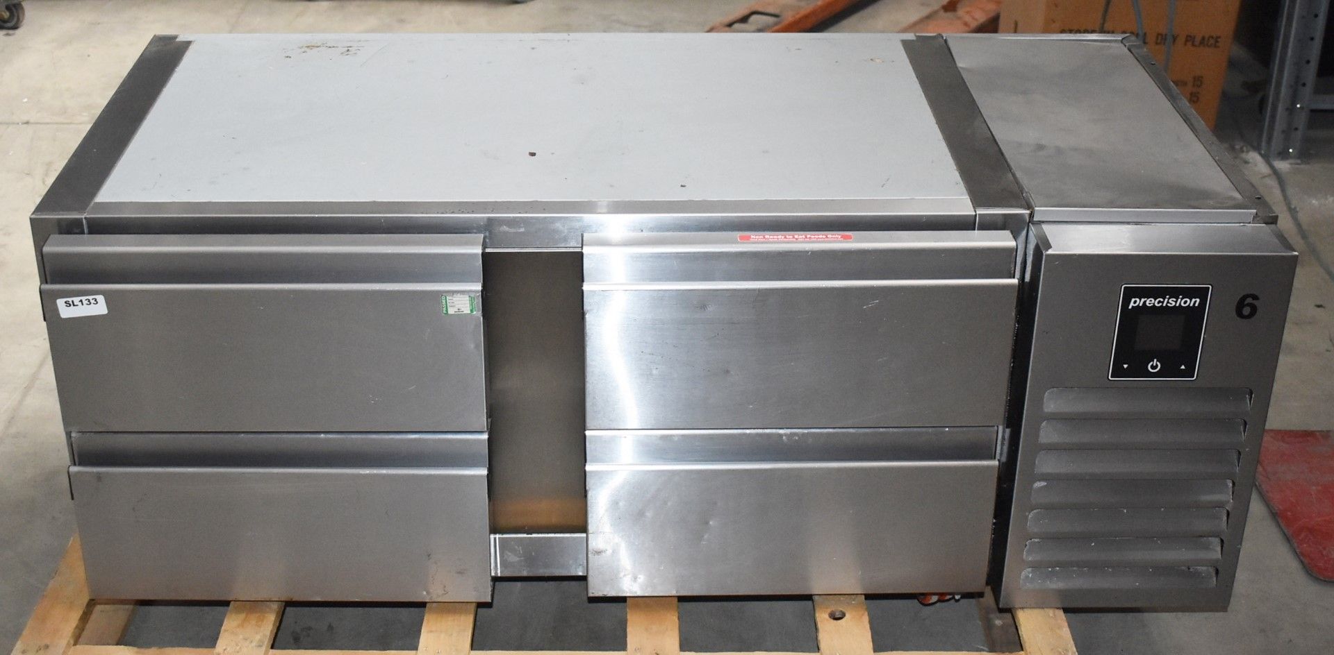 1 x Precision HUBC 411 Stainless Steel Under Broiler Counter Refrigerator - Recently Removed From - Image 2 of 9