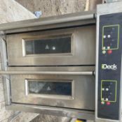 1 x Moretti Forni Ideck 60 Twin Deck Pizza Oven - Recently Removed From Commercial Kitchen - In