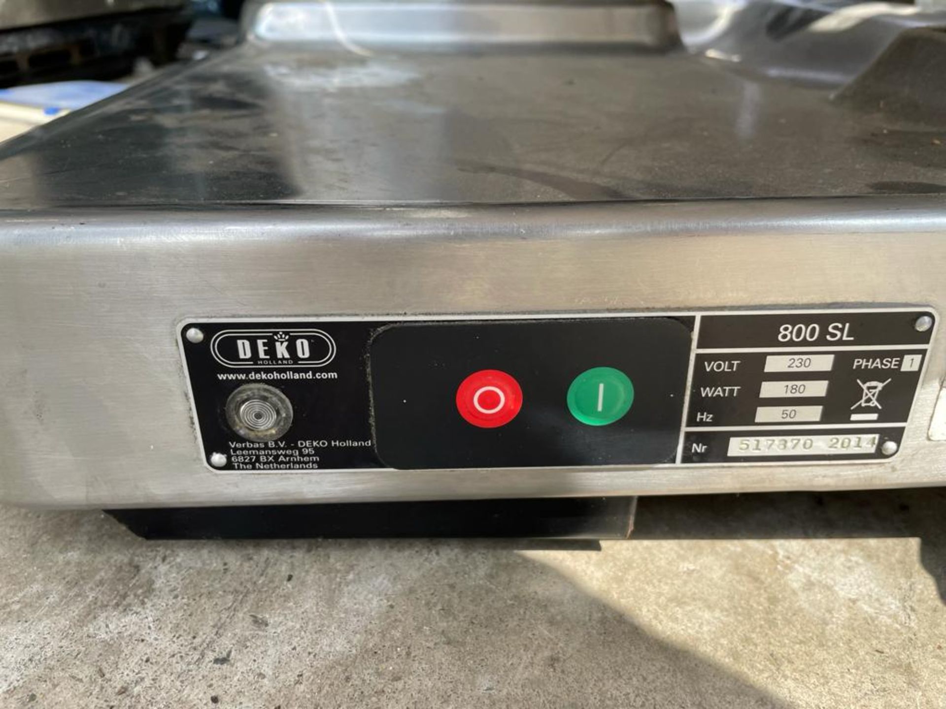 1 x Deko 800 12 Inch Slicer - Recently Removed From 5 Star Hotel - CL667 - Location: Brighton, - Image 2 of 4