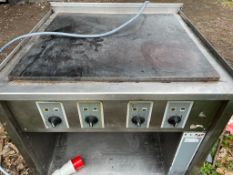 1 x Elro 4 Ring Boiling Top Cooker With 3 Phase Power - Recently Removed From Ex 5 Star Hotel -