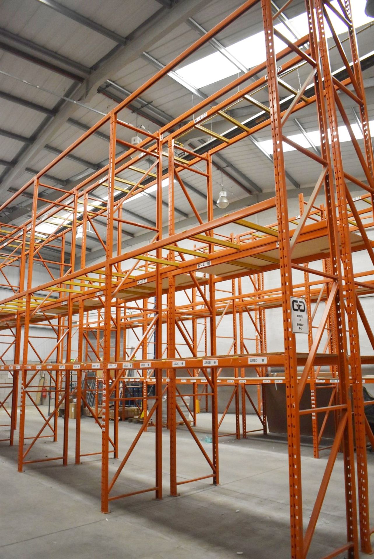 5 x Bays of RediRack Warehouse Pallet Racking - Lot Includes 6 x Uprights and 30 x Crossbeams -