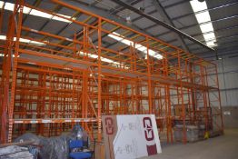 5 x Bays of RediRack Warehouse Pallet Racking - Lot Includes 6 x Uprights and 30 x Crossbeams -