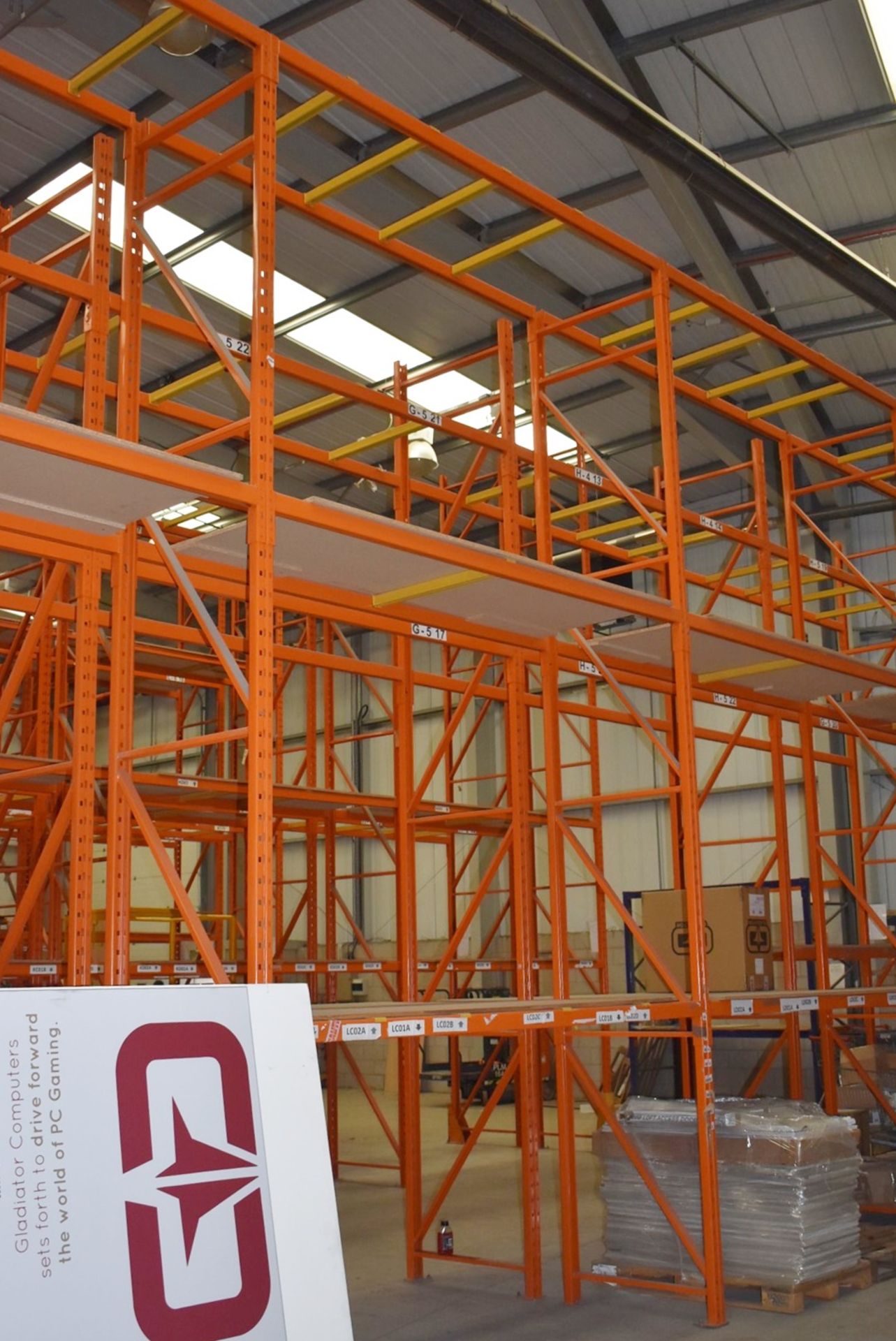 5 x Bays of RediRack Warehouse Pallet Racking - Lot Includes 6 x Uprights and 30 x Crossbeams - - Image 4 of 5