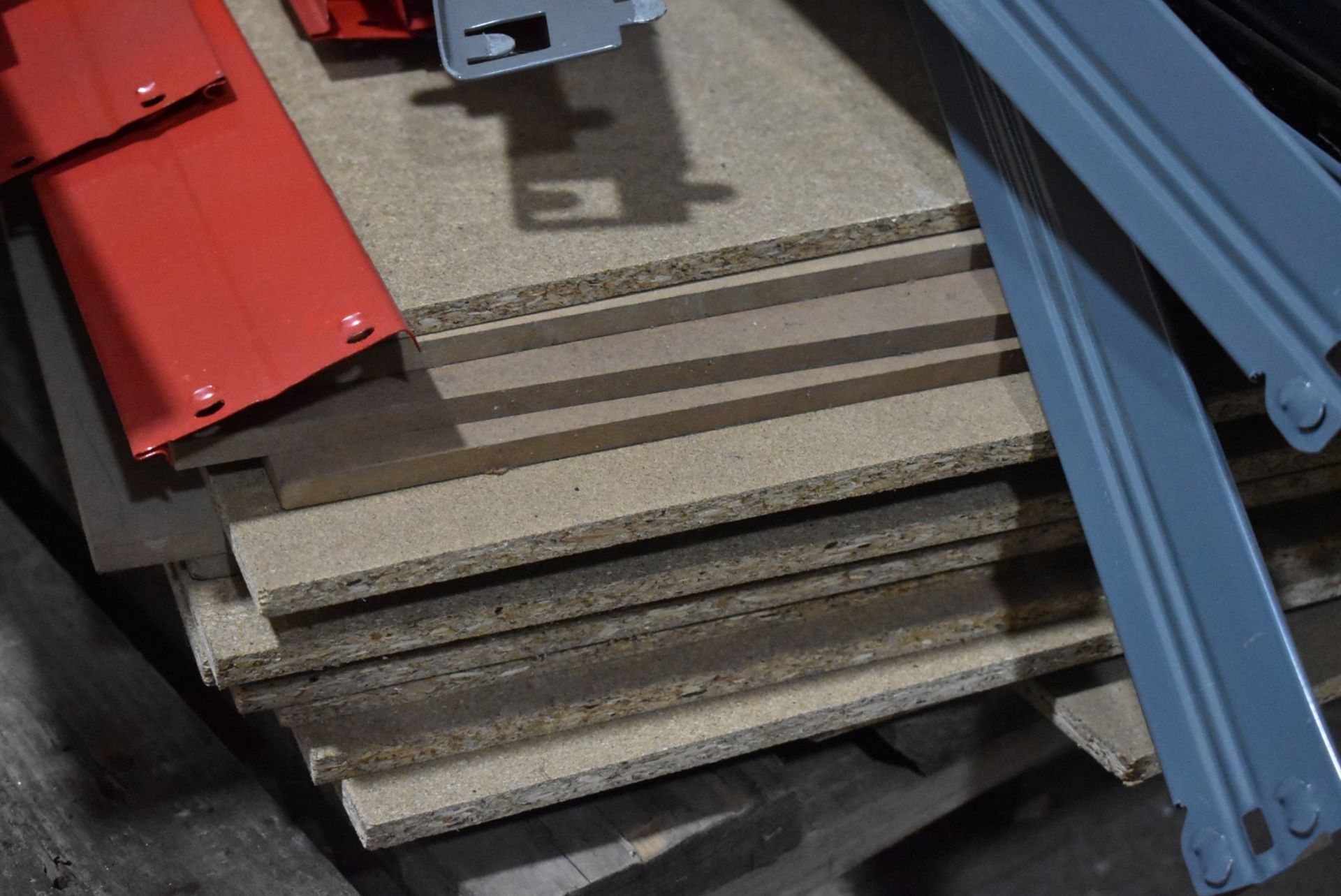 Collection of Boltless Garage / Warehouse Shelving With Wooden Shelves - Dismantled Ready for - Image 7 of 8