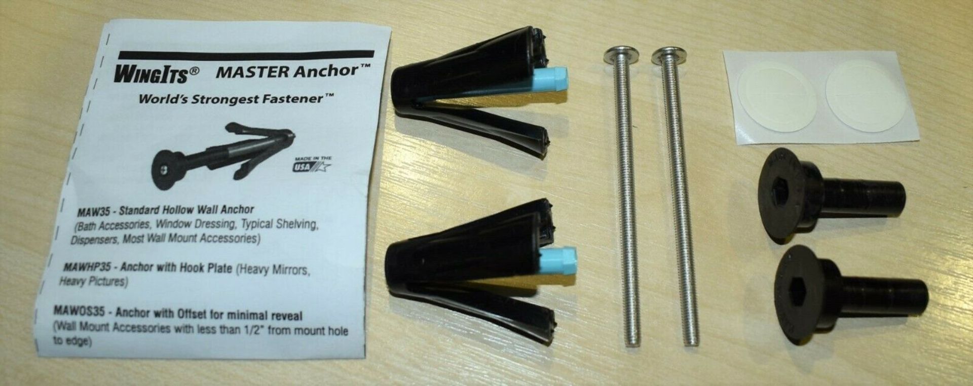 400 x Packs of WingIts Master Anchor Super Duty With Offset Drywall Fasteners - Brand New Stock - - Image 3 of 5