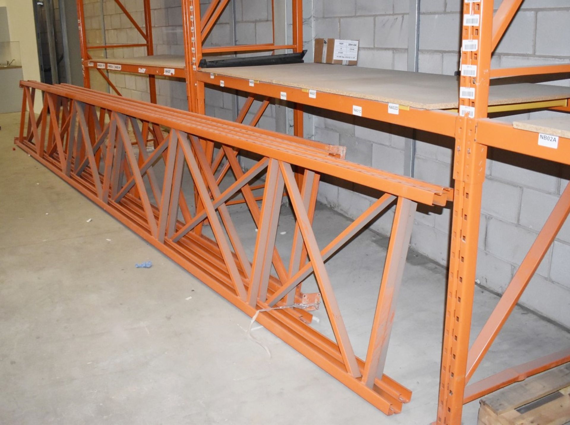 11 x Bays of RediRack Warehouse Pallet Racking - Lot Includes 10 x Uprights and 30 x Crossbeams - - Image 4 of 4