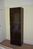 1 x Upright Storage Cabinet With Zebrano Wood Doors - No VAT On The Hammer - CL999 - Location: