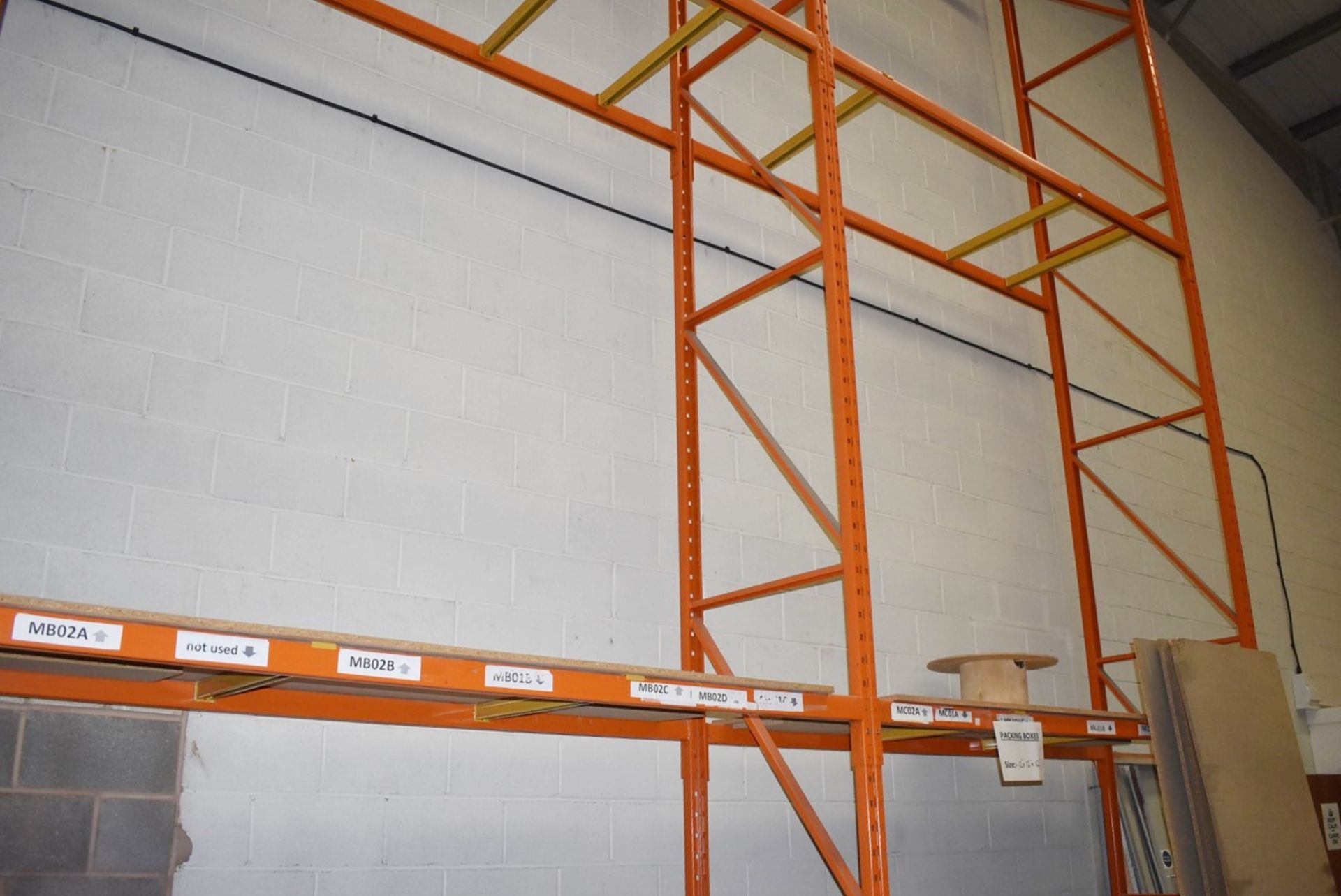4 x Bays of RediRack Warehouse Pallet Racking - Lot Includes 5 x Uprights and 26 x Crossbeams - - Image 3 of 7