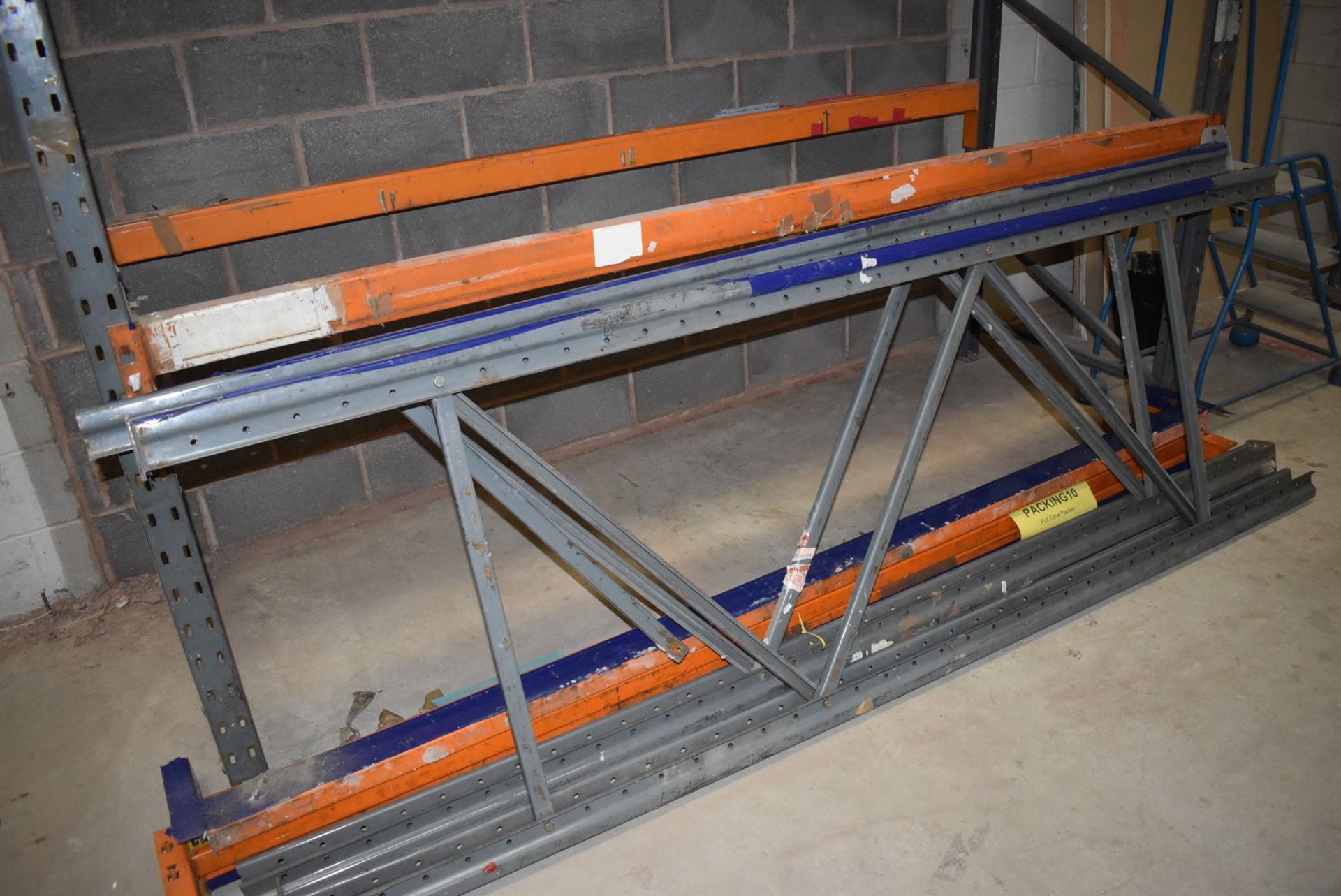 3 x Bays of Warehouse Racking - Lot Includes 4 x Uprights and 8 x Crossbeams - Dimensions: Approx - Image 2 of 2
