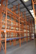 5 x Bays of RediRack Warehouse Pallet Racking - Lot Includes 6 x Uprights and 38 x Crossbeams -