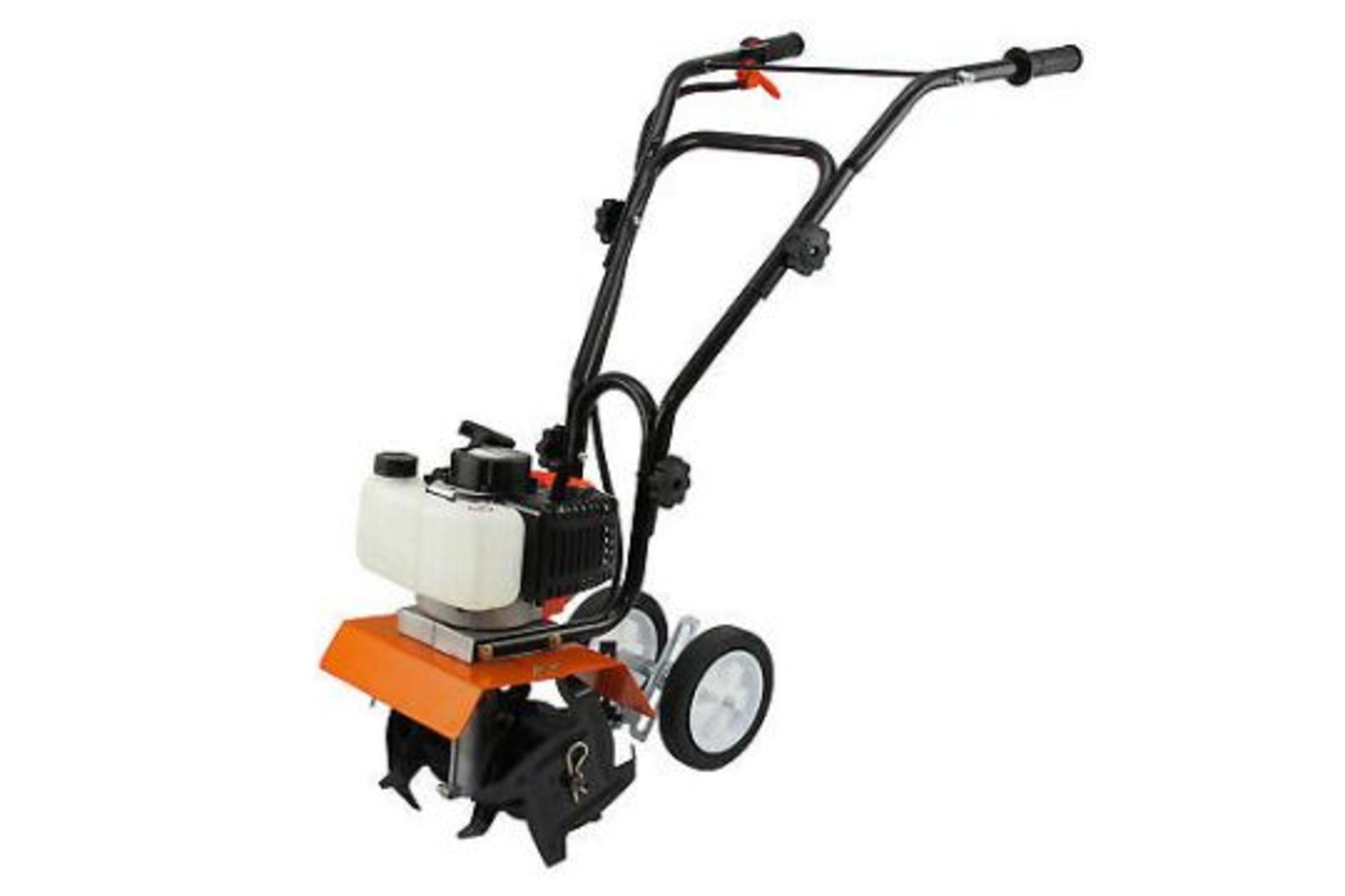 1 x High Performance 52cc Petrol Garden Cultivator - Mini Garden Tiller & Rotavator - Brand New - Image 7 of 7