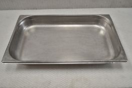15 x Stainless Steel Gastronorm Trays - Dimensions: L53 x W32 cm - Recently Removed From a