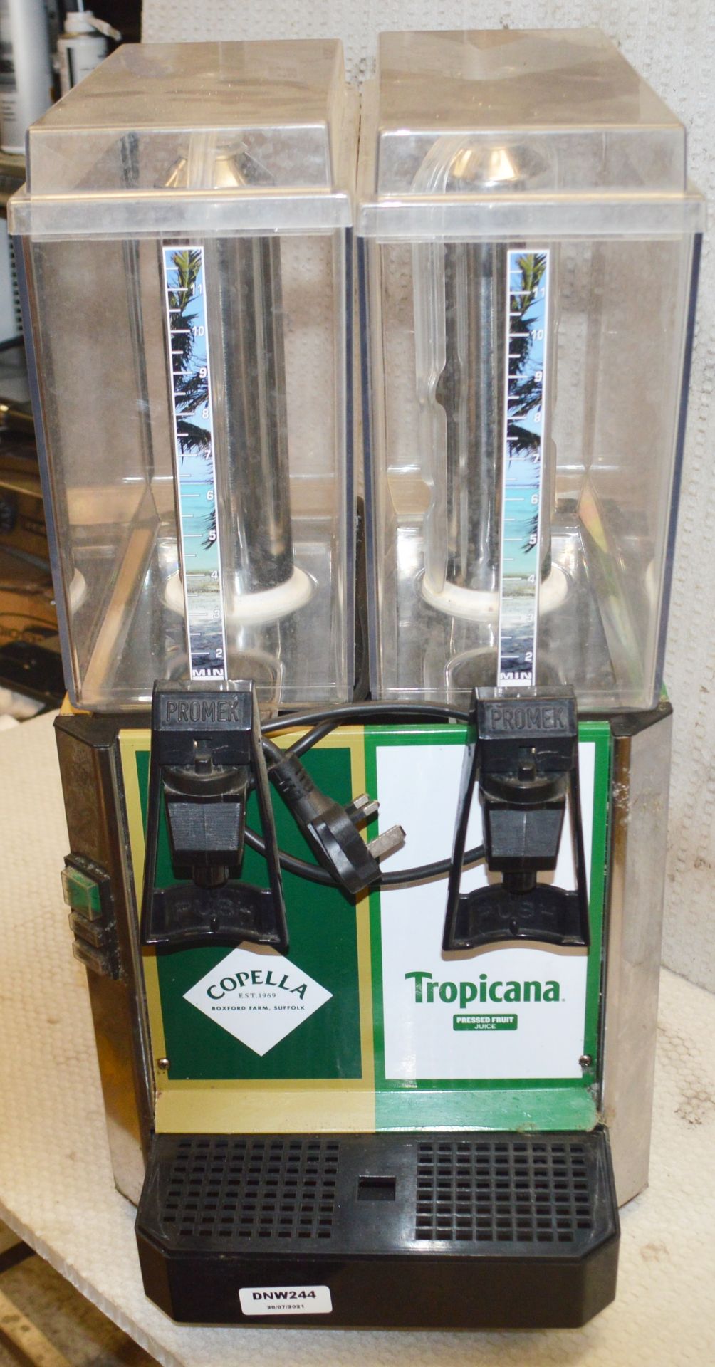 1 x Promek VL223 Double Tank Juice Dispenser -  2 x 11.5Ltr Dispenser - 335mm wide - For Tropicana - Image 7 of 8