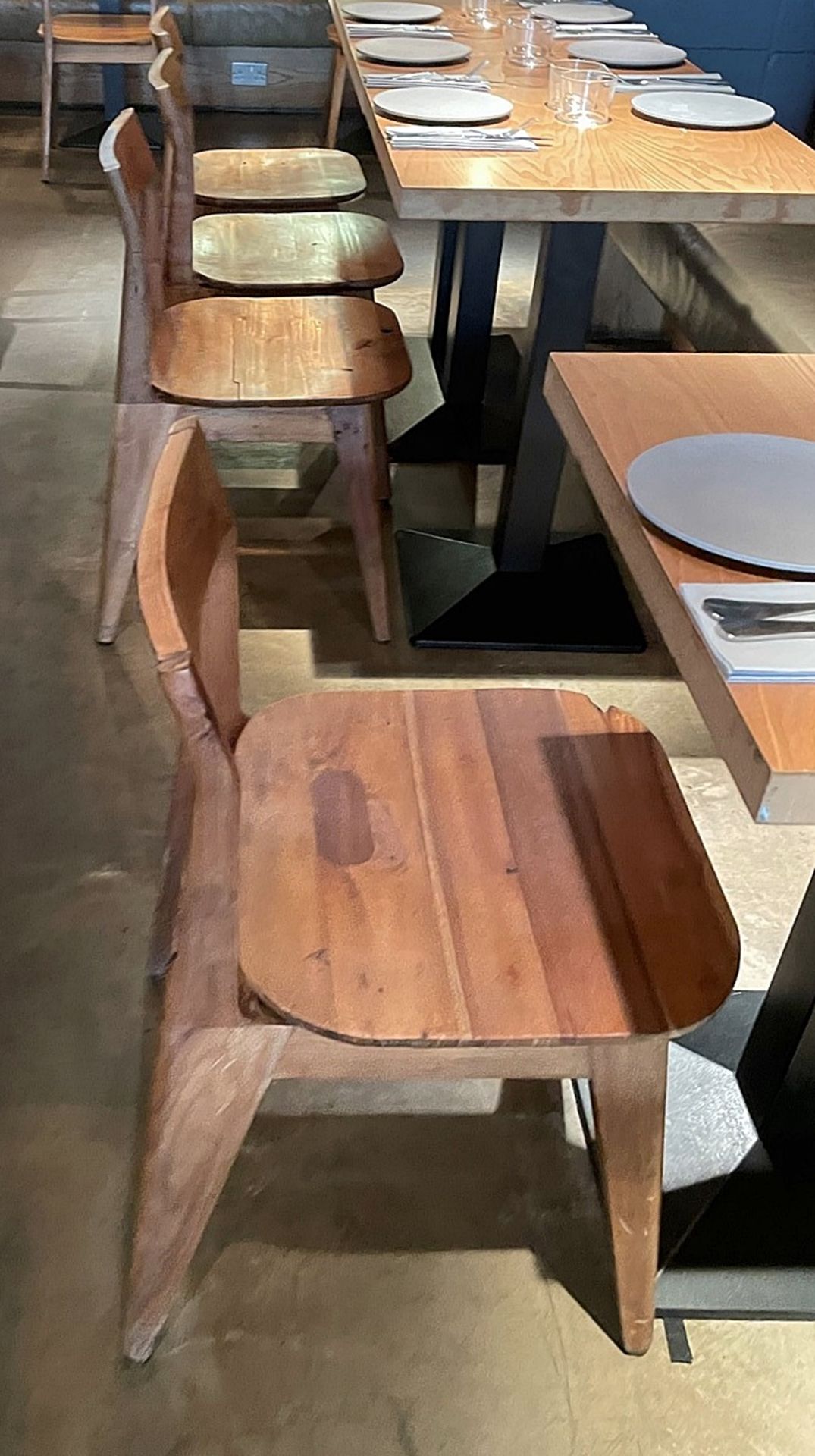 10 x Solid Wood Bistro Dining Chairs - Ref: MAN141 - CL677 - Location: London W1FThis item is to - Image 2 of 10