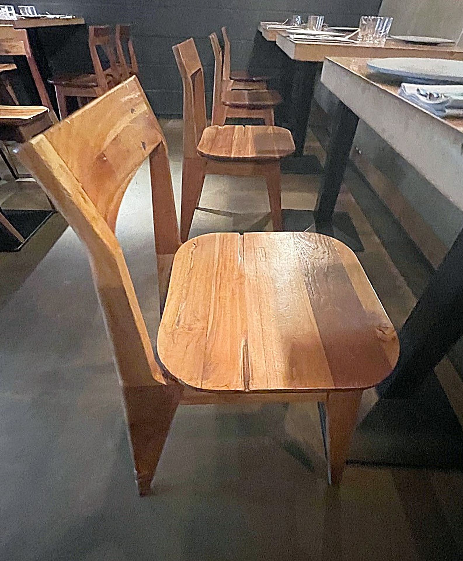 10 x Solid Wood Bistro Dining Chairs - Ref: MAN141 - CL677 - Location: London W1FThis item is to