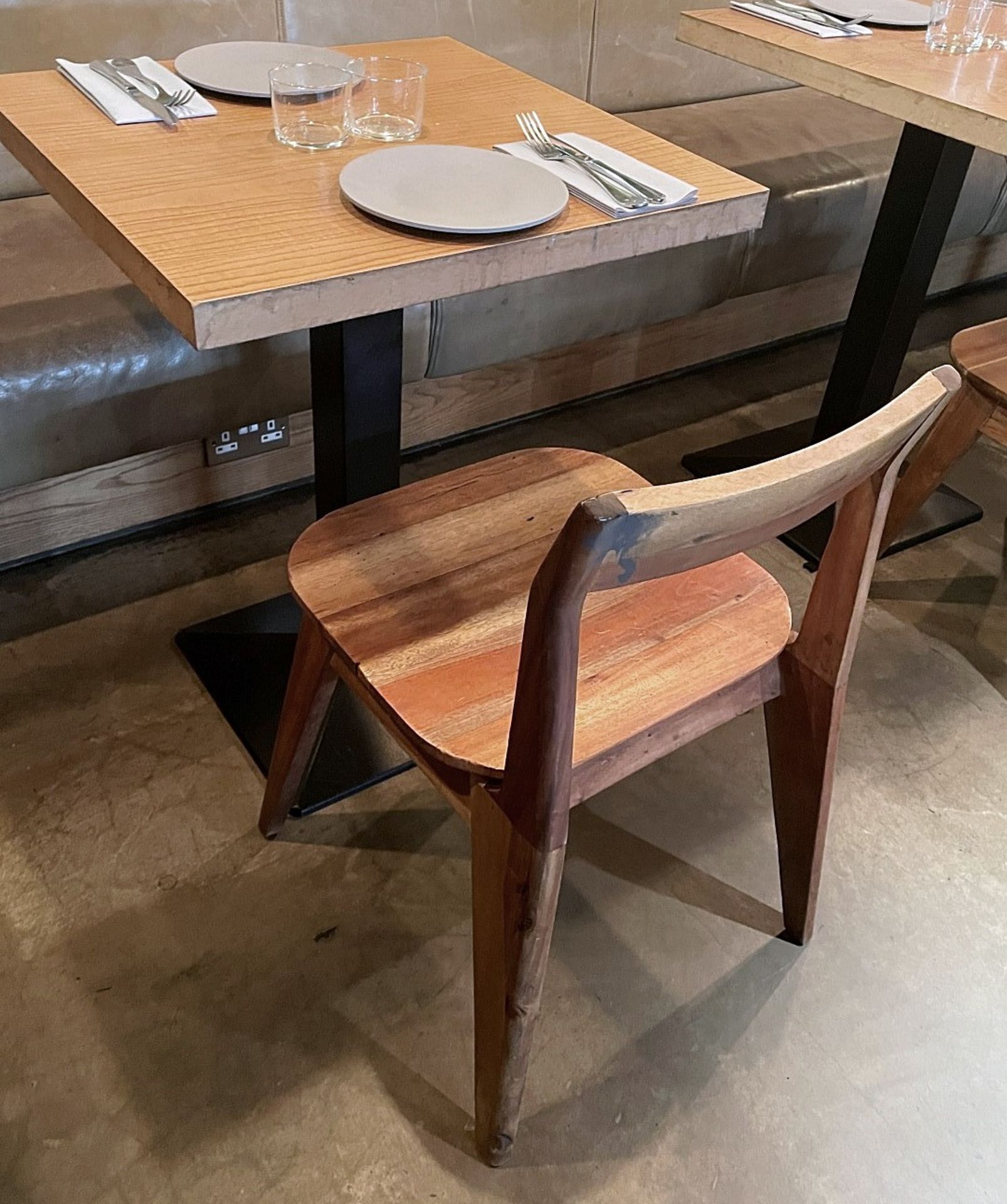 12 x Solid Wood Bistro Bar Dining Chairs - Ref: MAN141 - CL677 - Location: London W1F - Image 7 of 14