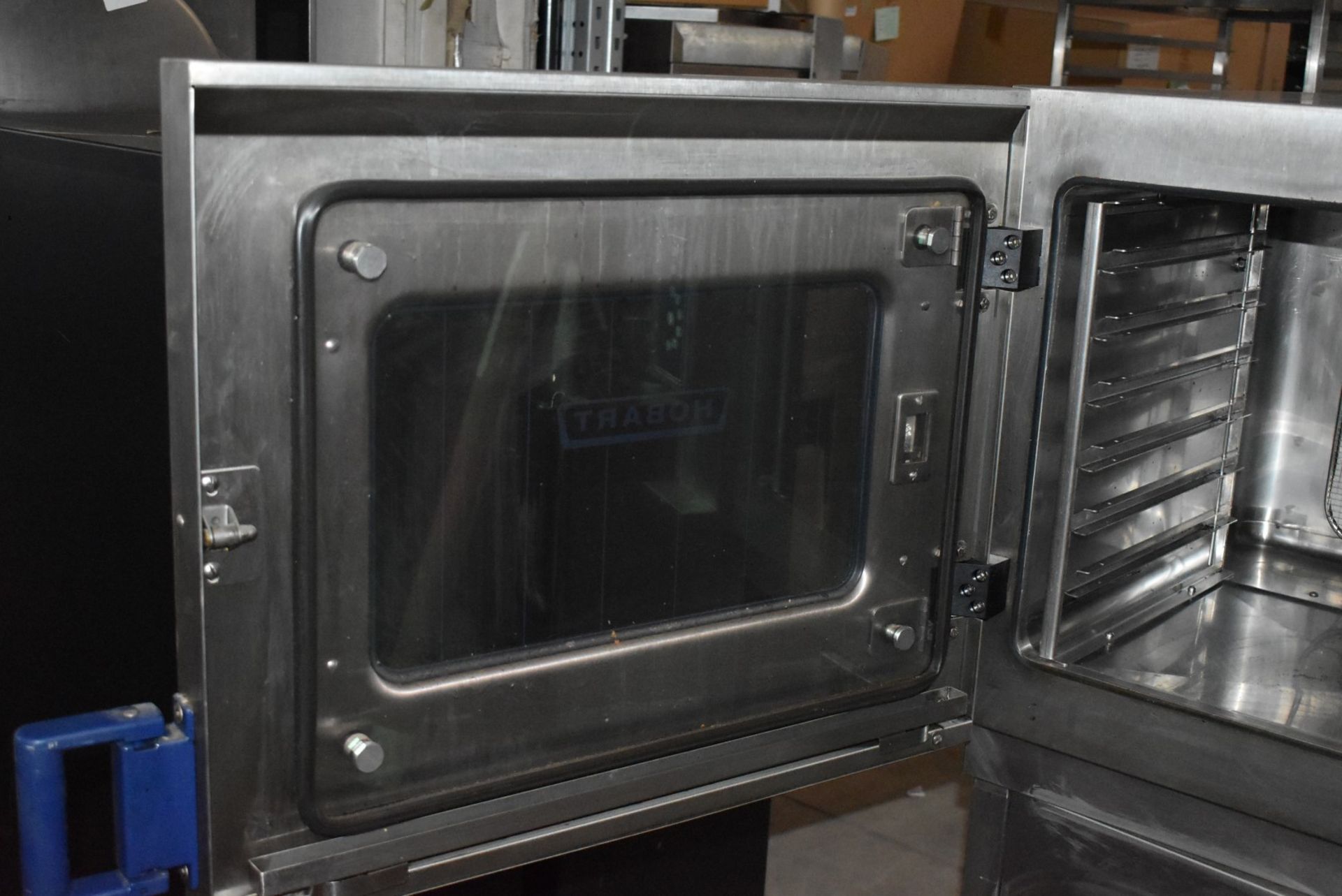 1 x Hobart 6 Grid Combi Oven With Stand - 3 Phase Power - Recently Removed From Major Supermarket - Image 8 of 10