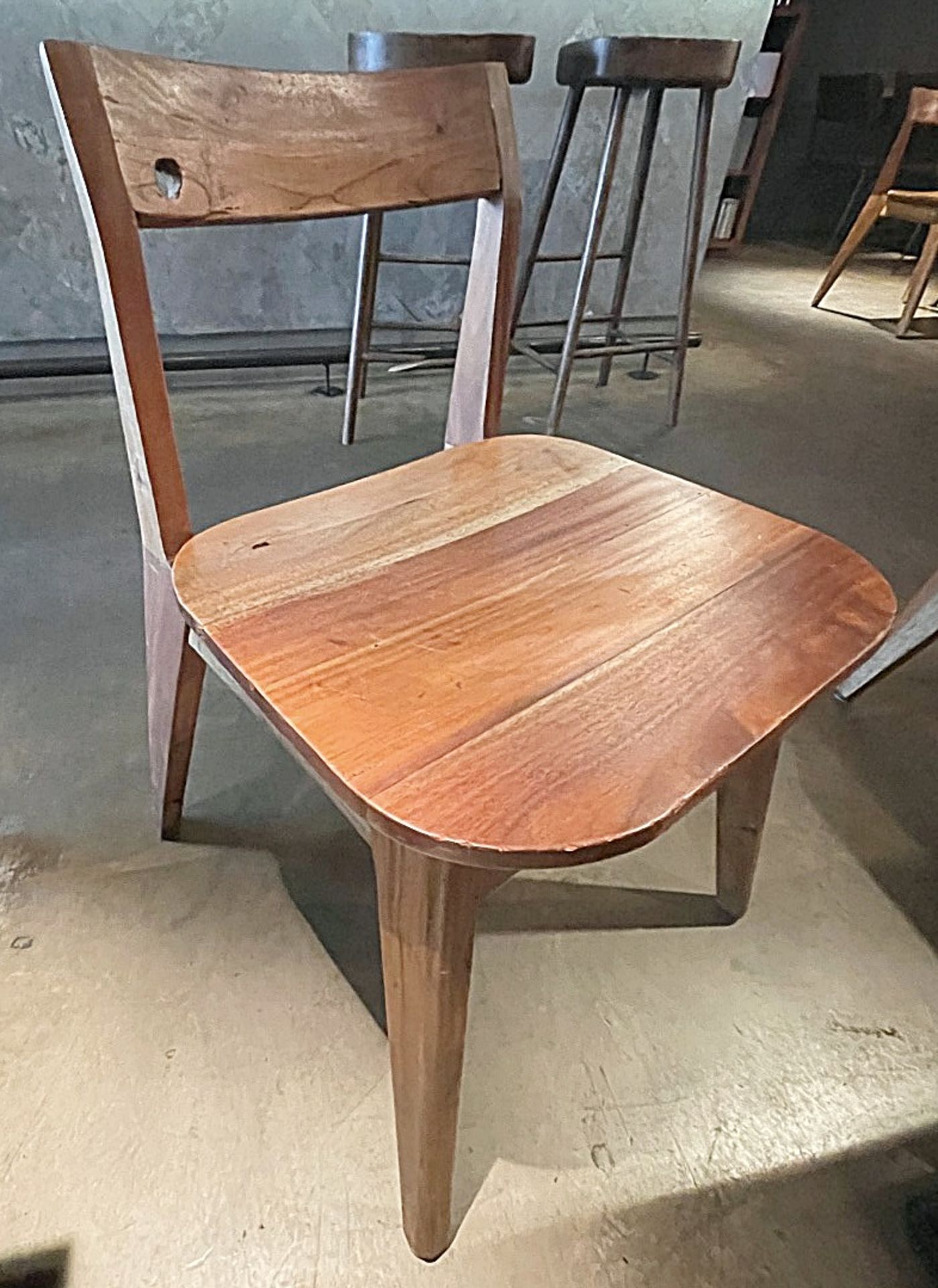 12 x Solid Wood Bistro Dining Chairs - Ref: MAN141 - CL677 - Location: London W1FThis item is to - Image 3 of 12