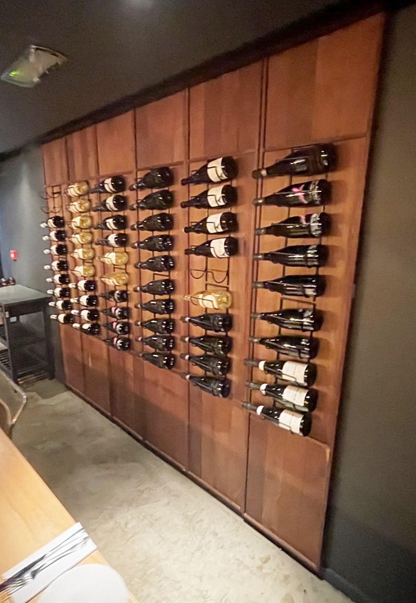 6 x Wooden Wall Panels With Wine Racks Boasting A Combined Capacity Of 60 x Bottles - Image 4 of 7