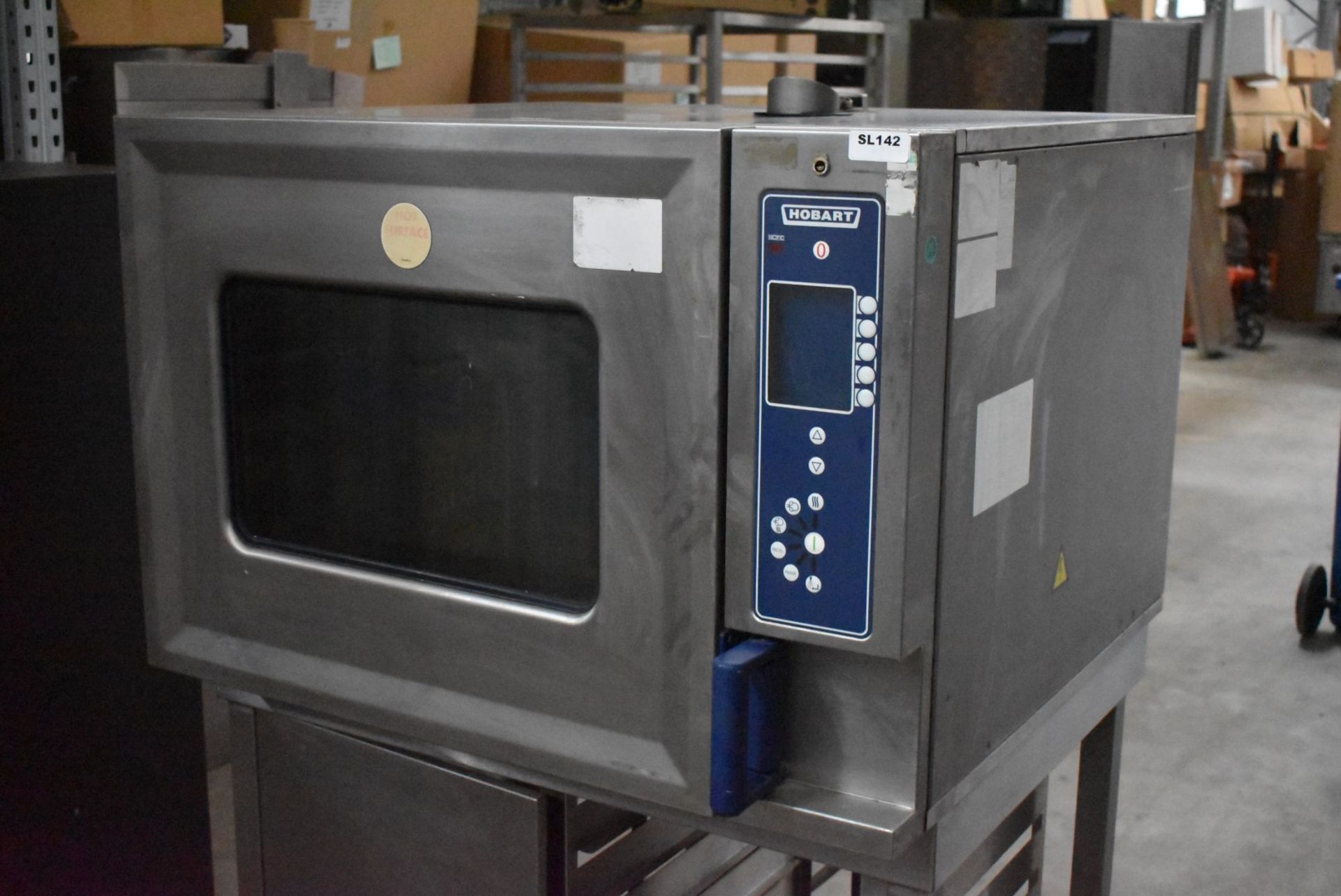 1 x Hobart 6 Grid Combi Oven With Stand - 3 Phase Power - Recently Removed From Major Supermarket - Image 3 of 10