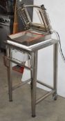 1 x Mistral 352 Heat Sealing Machine With Stand For Fish, Meats and More - Recently Removed From a