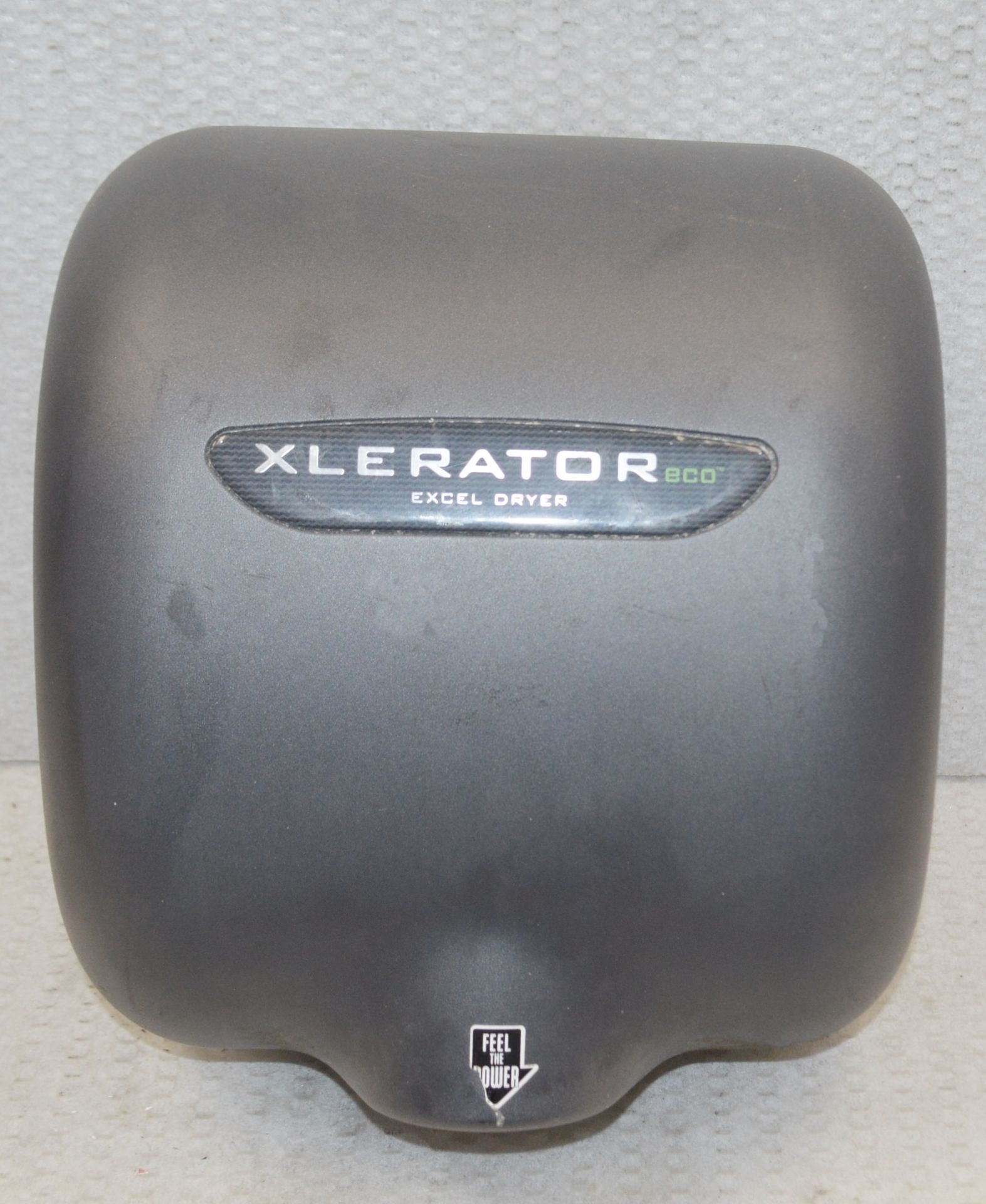 1 x Xlerator Eco-Excel Graphite Die-Cast Aluminium Low Energy Automatic Hand Dryer - 230v - 500w -