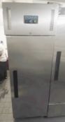 1 x POLAR Commercial Stainless Steel Upright Single Door Freezer - Dimensions: H200 x W62cm