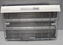 1 x Insect a Clear Insect Fly Killer – Fitted with Two 15 Watt Bulbs - Suitable for Wall Mounting or