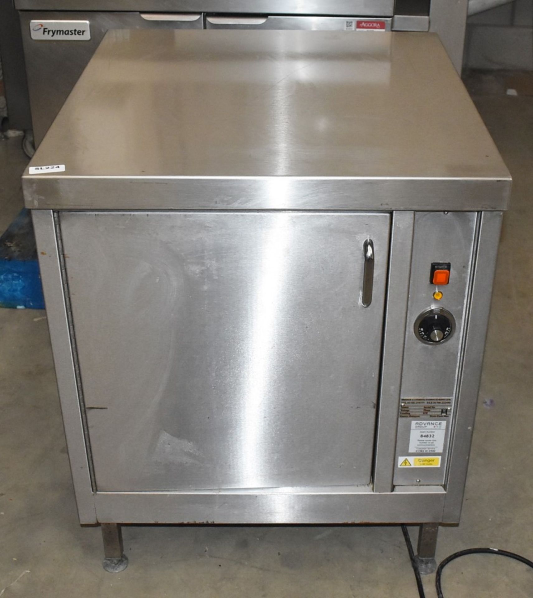1 x Stainless Steel Warming / Holding Cabinet By Bridge Catering - 240v - With Prep Counter Top - - Image 2 of 8