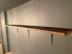 1 x Rustic Wooden Wall Shelf - Dimensions To Follow - Ref: MAN100 - CL677 - Location: London W1FThis
