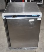 1 x Polar CD080 Undercounter Stainless Steel Fridge - Recently Removed From a Restaurant Environment