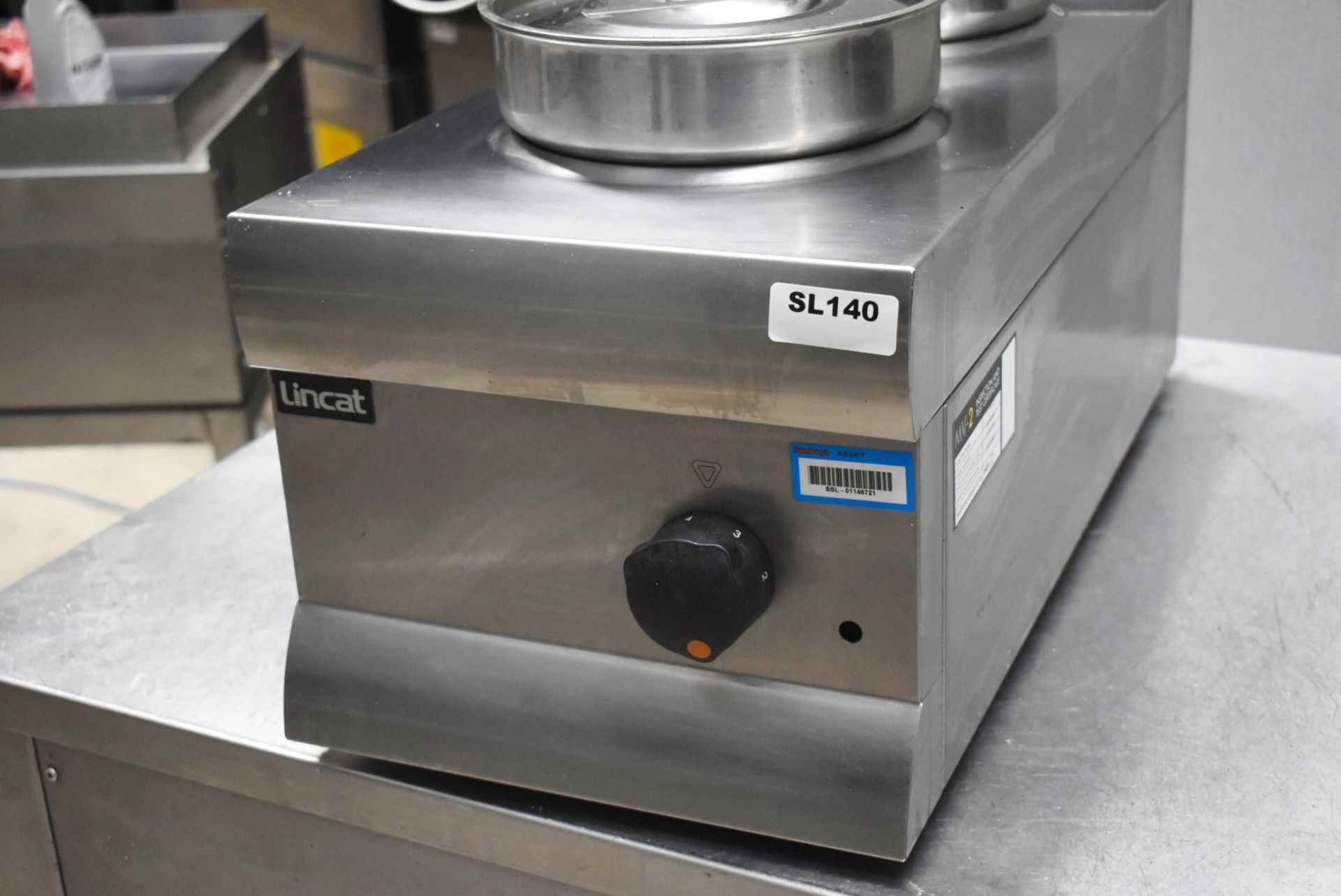 1 x Lincat Silverlink 600 Twin Pot Bain Marie - Model BS3 - 500W Dry Heat - 2x 4.5Ltr Pot With - Image 5 of 9