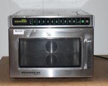1 x Menumaster Commercial Microwave Oven - Model DEC14E2U - 1.4kW, 13A, 17Ltr - 2018 Model -