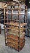 1 x Upright Mobile Baking Rack With Six Trays