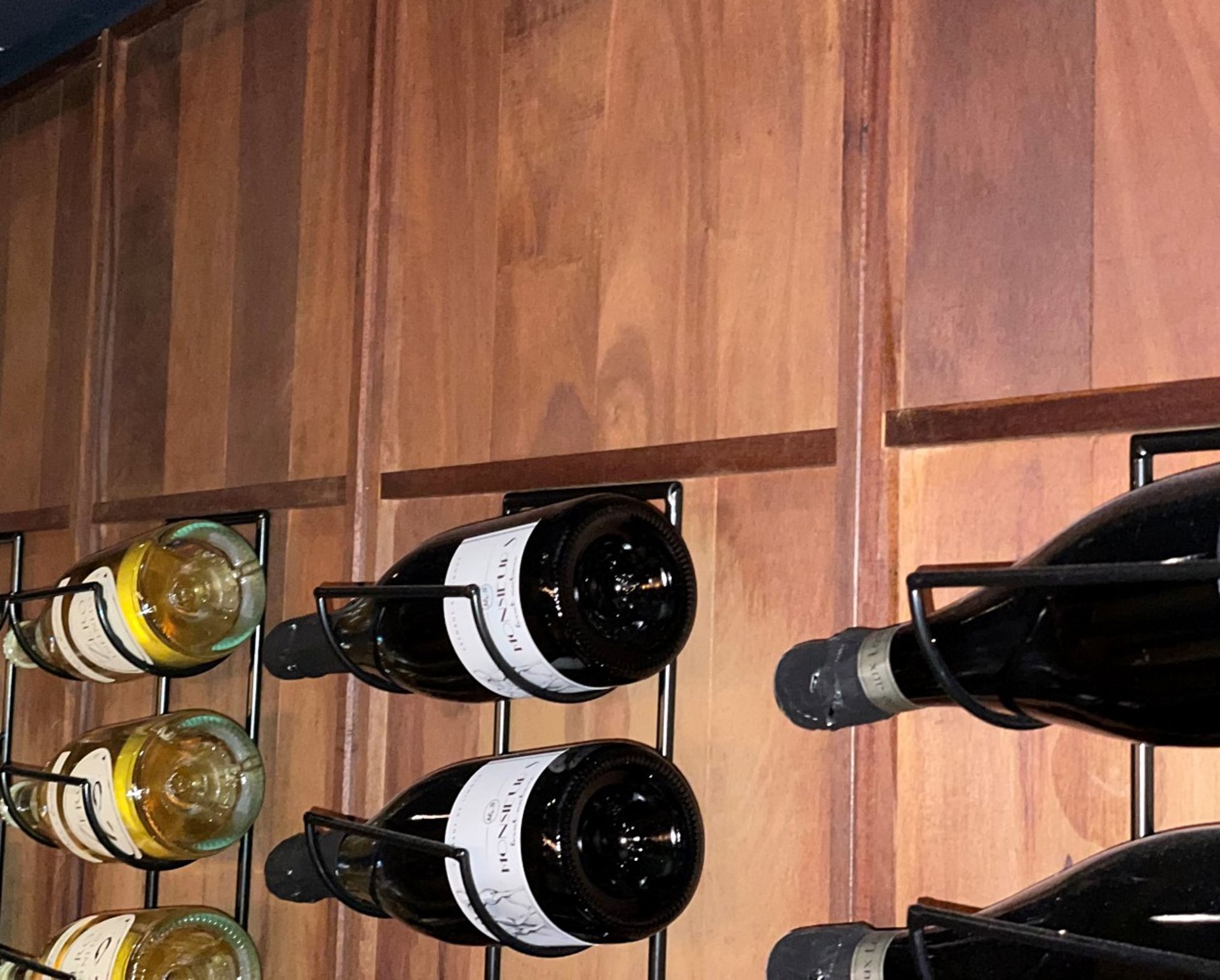 6 x Wooden Wall Panels With Wine Racks Boasting A Combined Capacity Of 60 x Bottles - Image 6 of 7