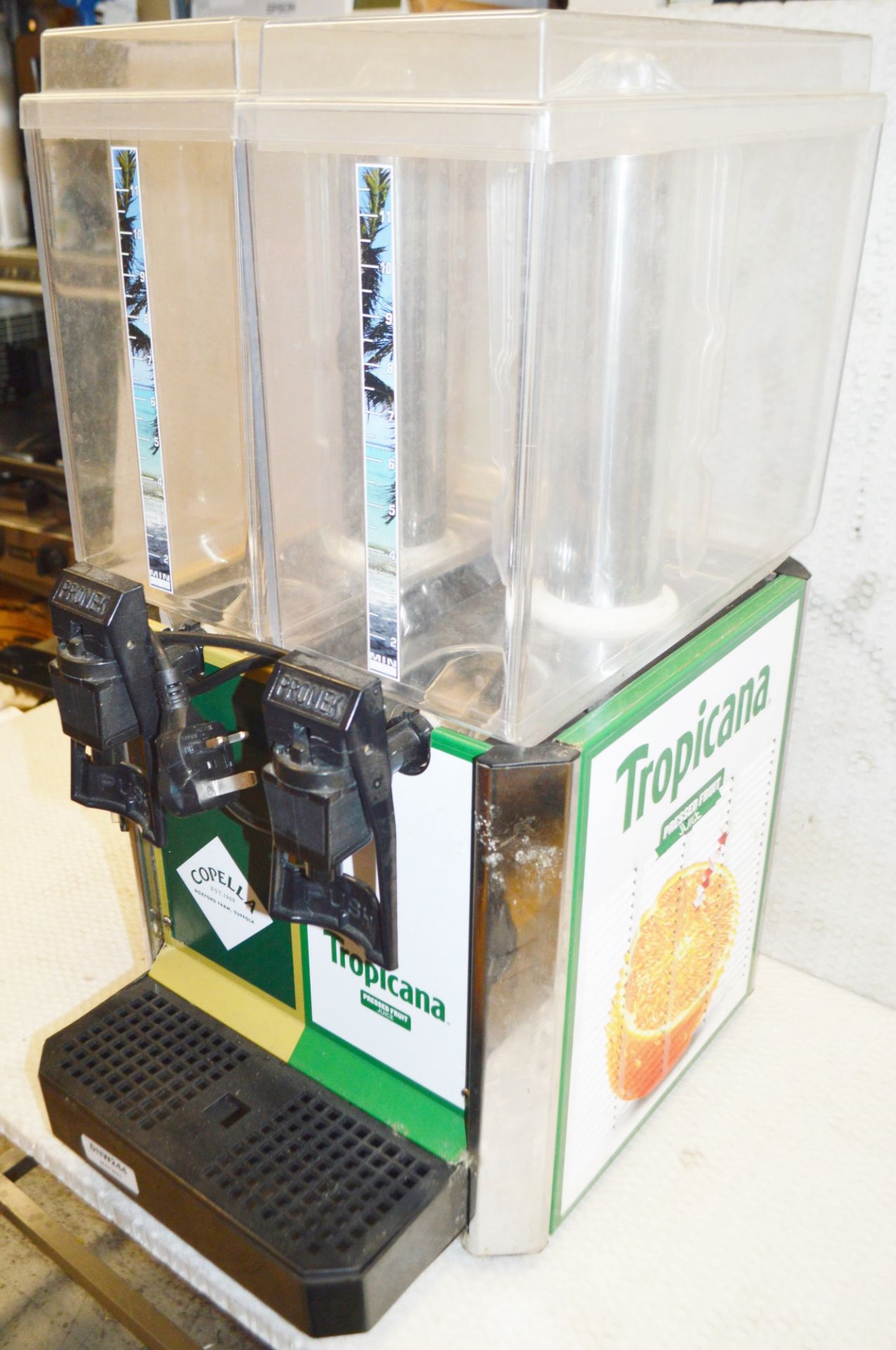 1 x Promek VL223 Double Tank Juice Dispenser -  2 x 11.5Ltr Dispenser - 335mm wide - For Tropicana - Image 8 of 8