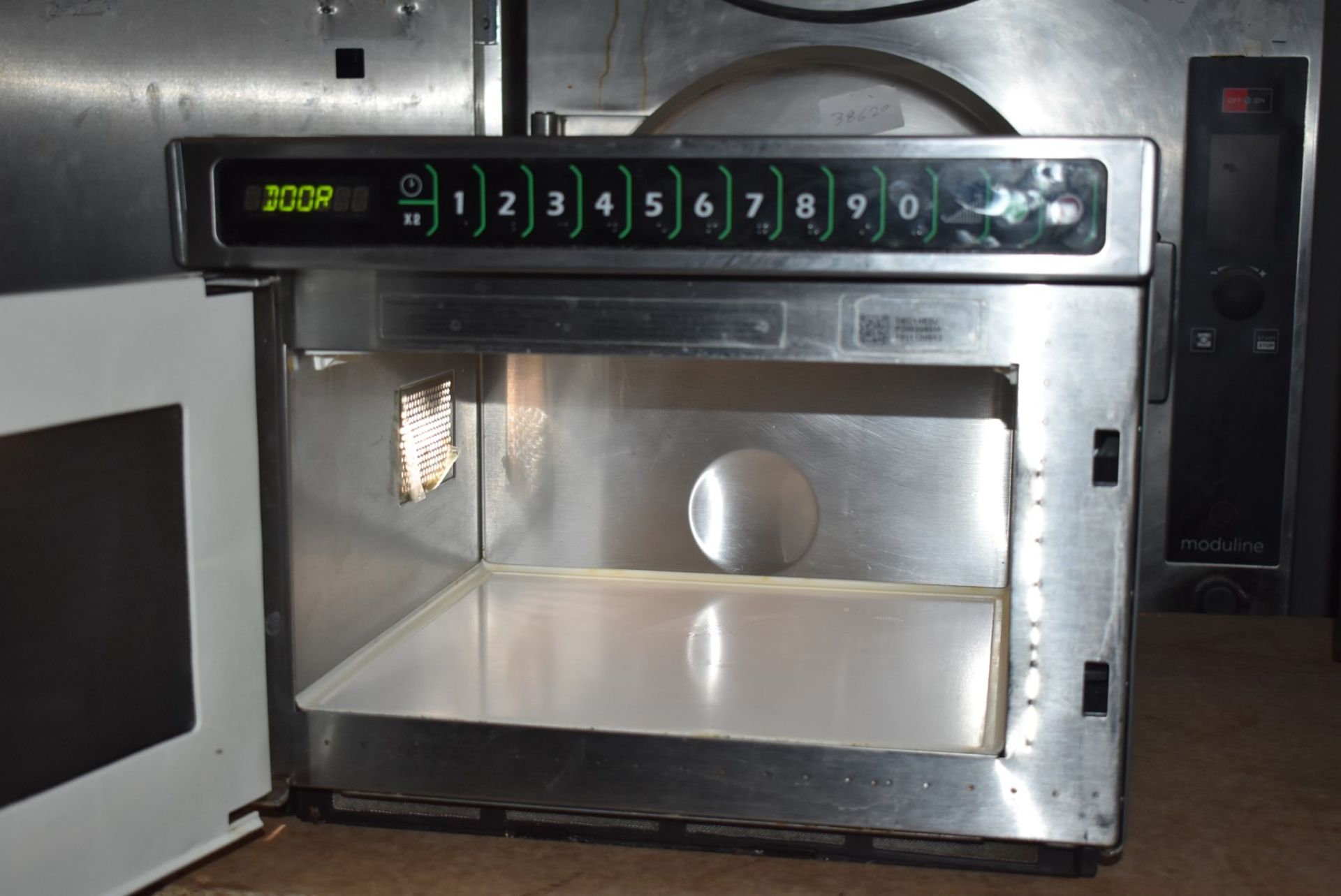 1 x Menumaster Commercial Microwave Oven - Model DEC14E2U - 1.4kW, 13A, 17Ltr - Recently Removed - Image 3 of 14