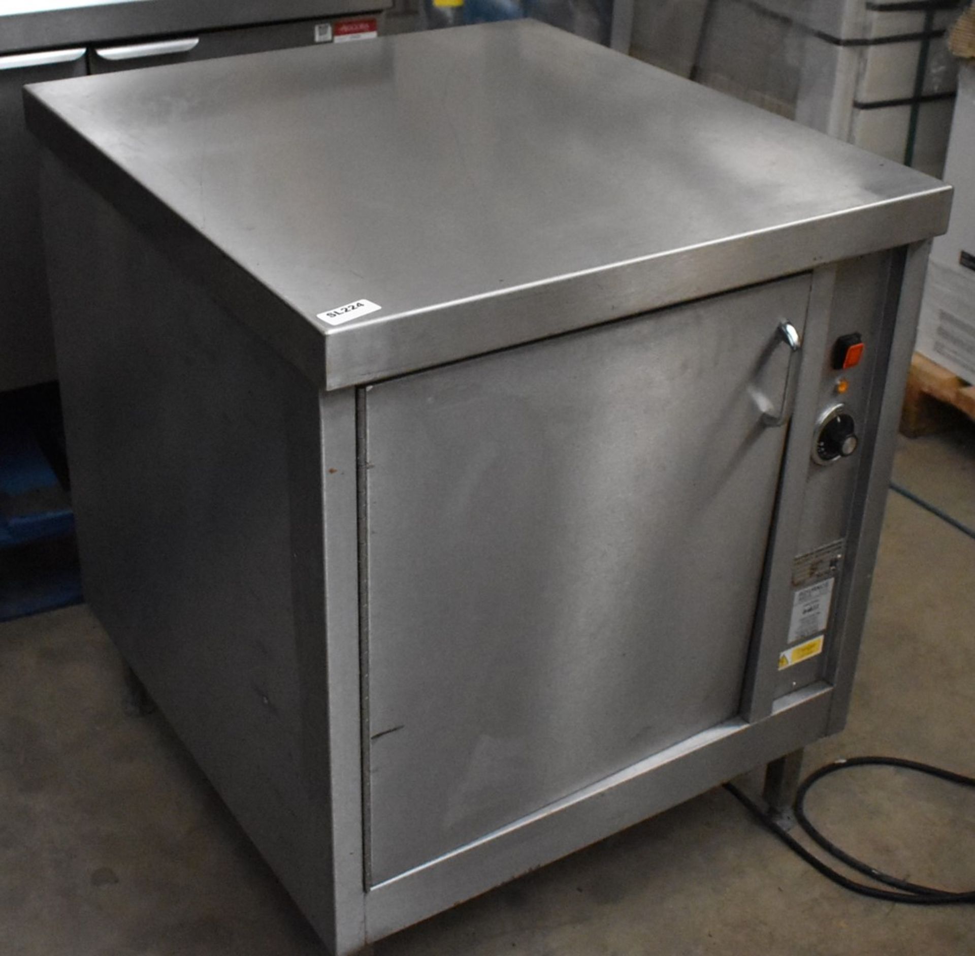 1 x Stainless Steel Warming / Holding Cabinet By Bridge Catering - 240v - With Prep Counter Top - - Image 3 of 8