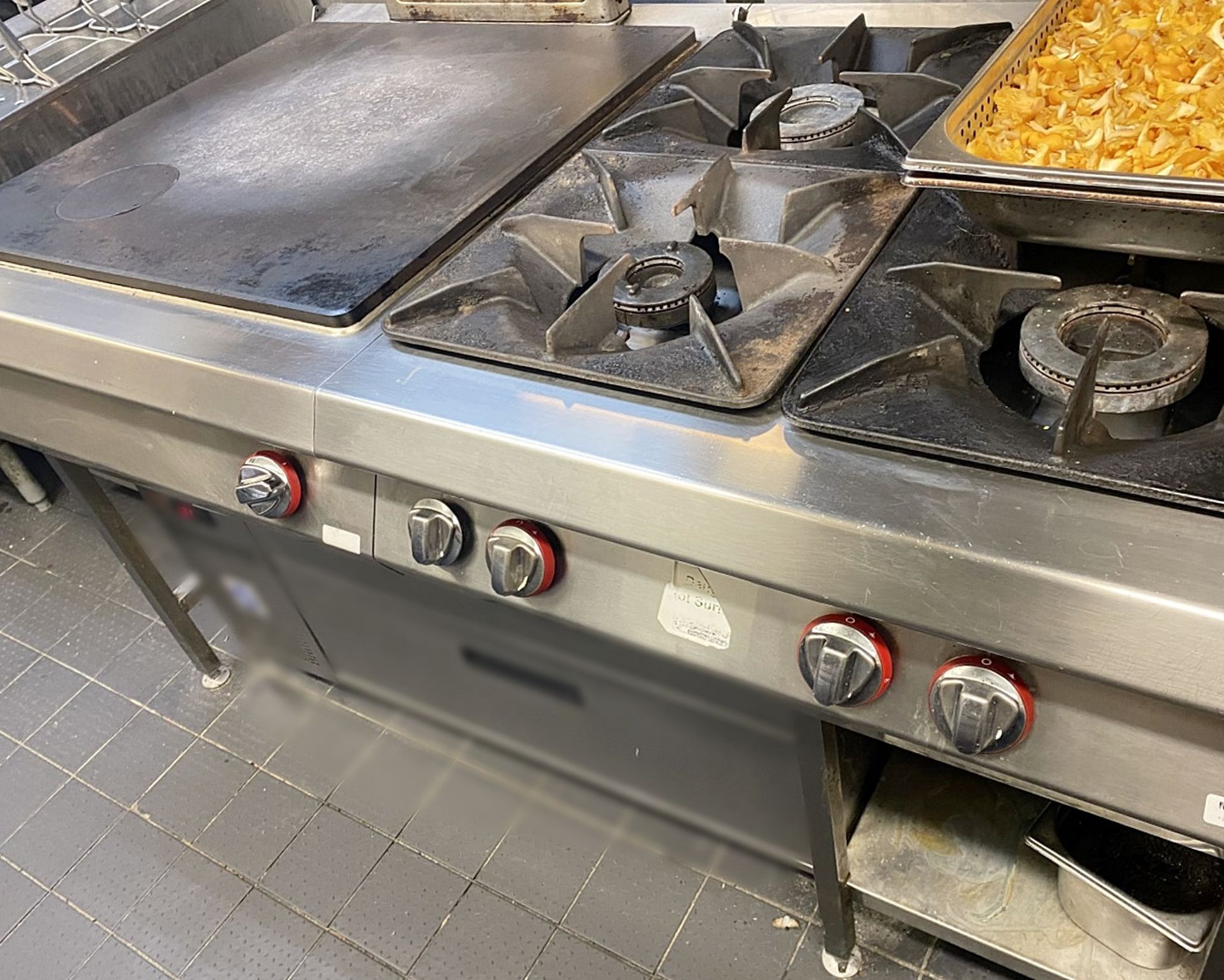 1 x ANGELO-PO Commercial Stainless Steel Griddle And 4-Burner Hob - Image 2 of 8