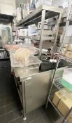 1 x Commercial Stainless Steel Heated Pass-Through Gantry With Under-Counter Warmer