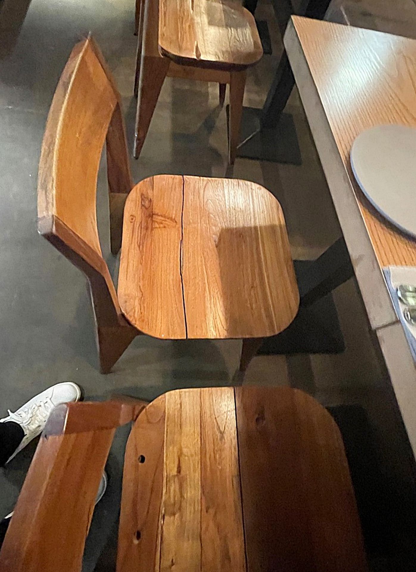 10 x Solid Wood Bistro Dining Chairs - Ref: MAN141 - CL677 - Location: London W1FThis item is to - Image 8 of 10