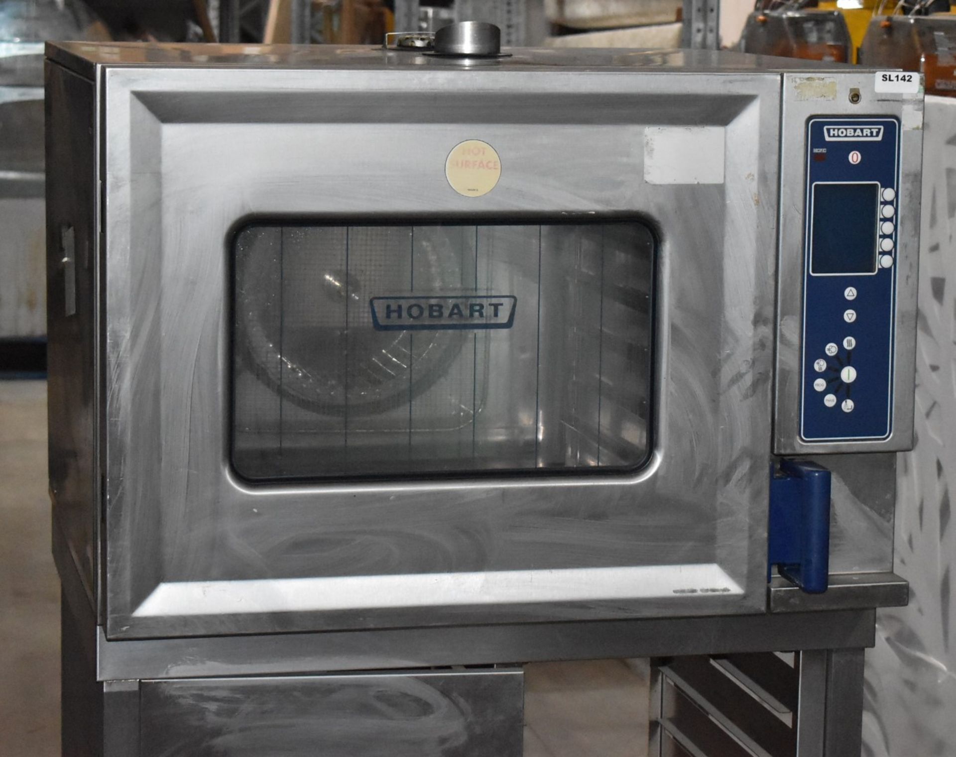 1 x Hobart 6 Grid Combi Oven With Stand - 3 Phase Power - Recently Removed From Major Supermarket - Image 2 of 10